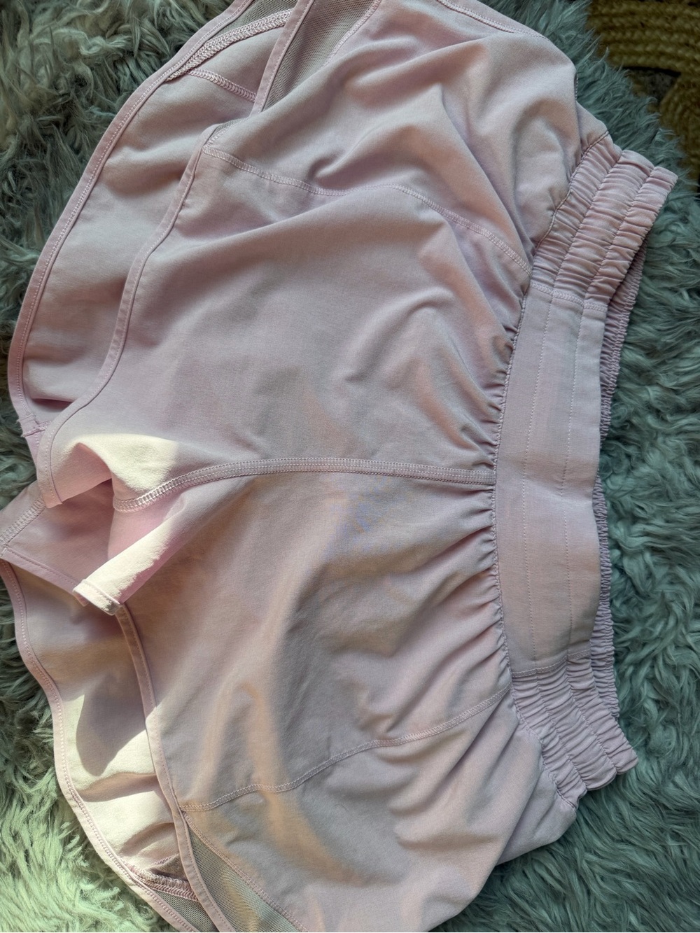 lululemon Light Pink Athletic Shorts - Elastic Waist